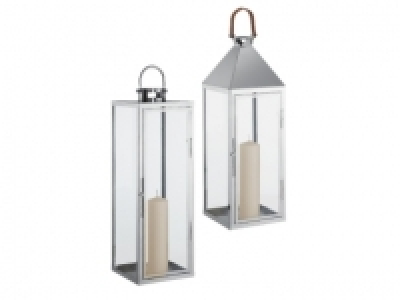 Livarno Lux® Tall Stainless Steel Lanterns