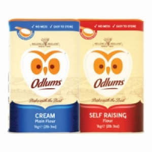 Odlums Cream/Self-Raising Flour Reseal Tub 1kg 2.00 €