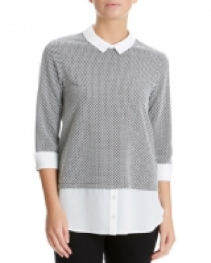 Layered Effect Collared Top