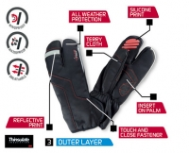 Mens/Ladies Waterproof Lobster Cycling Gloves