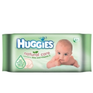 Huggies Natural Care Wipes 64pce