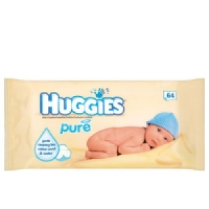 Huggies Pure Baby Wipes 64pce