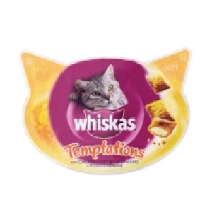 Whiskas Temptations Cat Treats with Chicken and Cheese 60g