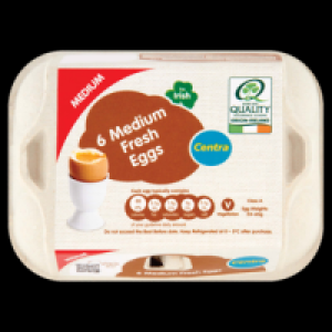 Centra Medium Free Range Eggs 6pce 1.85 €