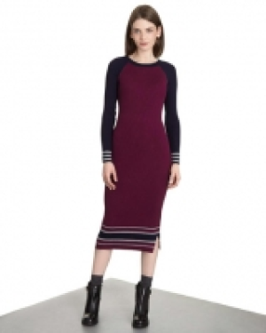 Savida Striped Ribbed Dress
