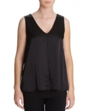 Gallery Overlay Satin Split Top