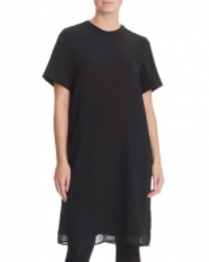 Gallery Crepe High-Neck Dress
