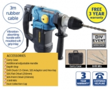 1500W SDS Rotary Hammer Drill 49.99 €