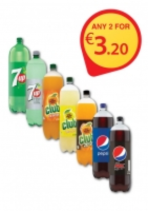 7UP / CLUB / Pepsi Range 3.20 €