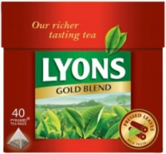 Lyons Gold Pyramid Teabags 1.69 €