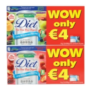 Irish Yogurts Diet Strawberry/Variety 8 Pack 180g