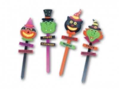 Wooden Halloween Garden Stakes