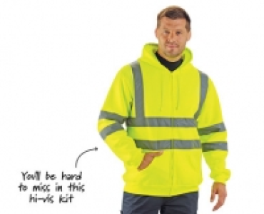 Hi-Vis Hooded Sweatshirt
