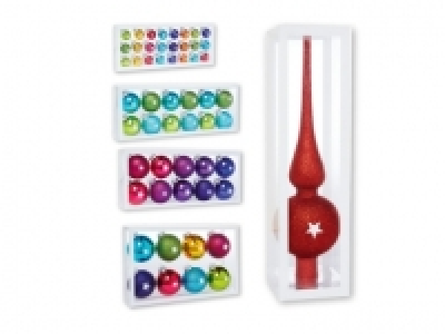Melinera® Glass Christmas Tree Baubles