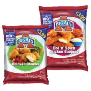 Big Als Chicken Chunks 13 Pack 337g/Hot N Spicy Chicken G