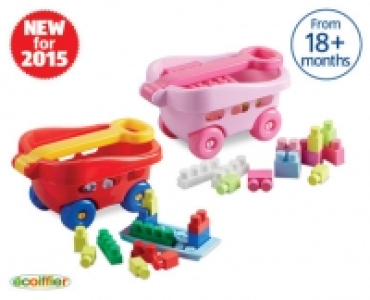 Toy Trolley with Bricks