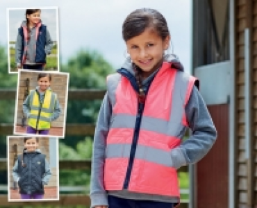 Childrens Hi-Vis Reversible Gilet