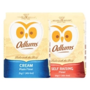 Odlums Cream/Self-Raising Flour 2kg