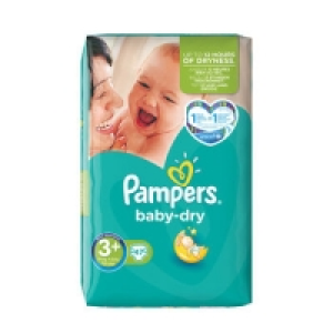 Pampers Baby Dry Size 3+ (Midi Plus) Essential Pack 47 Nappi