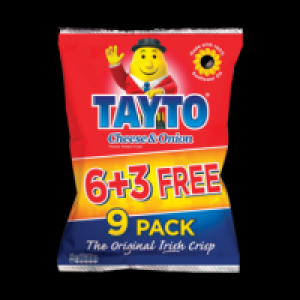 Tayto Cheese & Onion 6 Pack & 3 Free 50.00 €