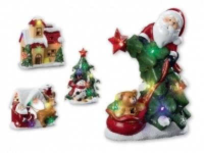 Melinera&reg; LED Ceramic Christmas Figurine