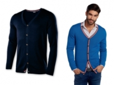 Livergy&reg; Mens V-Neck Fine Knit Cardigan