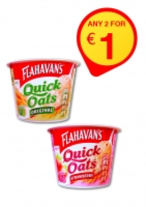 Flahavan’s Quick Oats Portable Porridge Original/ Stra
