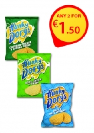 Hunky Dorys Crisps Range