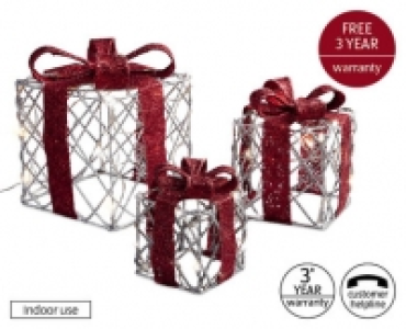 Set of 3 LED Parcels 24.99 €