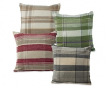 Chenille Check Cushion
