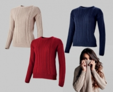Ladies Cable Knit Jumper