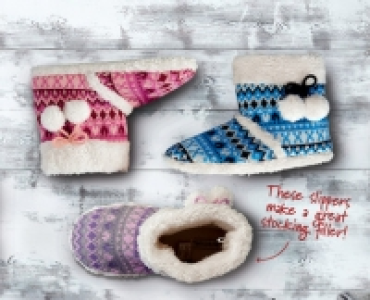 Ladies Boot Slippers