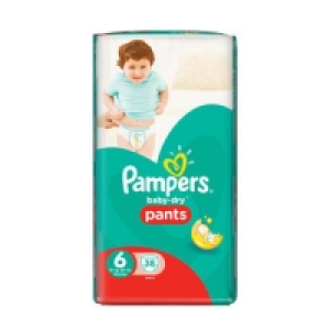 Pampers Baby Dry Pants Sz 6 Large Pk