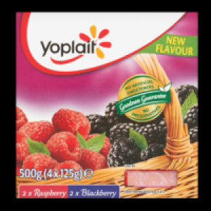 Yoplait Fruit Yogurt Raspberry & Blackberry 4pk