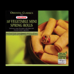 Daloon Mini Veg Spring Rolls 180g