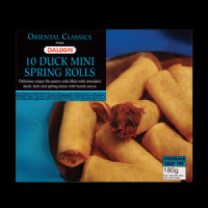 Daloon Mini Duck Spring Rolls 180g