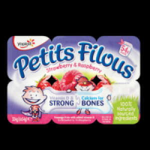 Yoplait Petits Filous Selected Range 6pk 324g