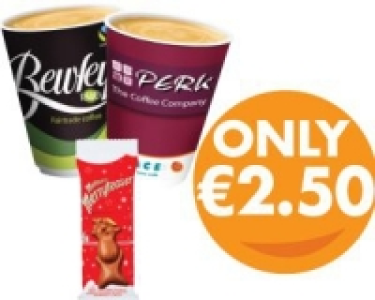 Merryteaser Milk Chocolate Reindeer + Regular Coffee or Tea