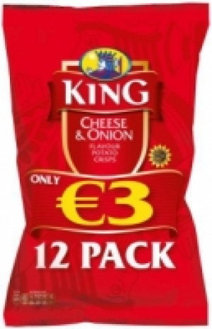 King Cheese & Onion Crisps