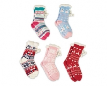 Fair Isle Slipper Socks
