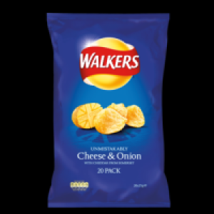 Walkers Cheese & Onion 20 Pack