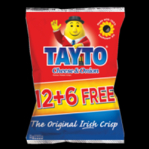 Tayto Cheese & Onion 12+6 Free