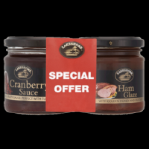 Lakeshore Cranberry Sauce & Ham Glaze Twinpack