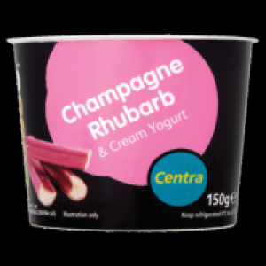 Centra Luxury Champagne Rhubarb Yogurt 150g
