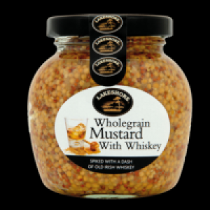 Lakeshore Wholegrain Mustard with Whiskey 205g