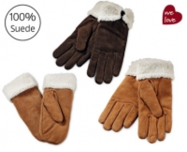 Aldi  Suede Gloves and Mittens