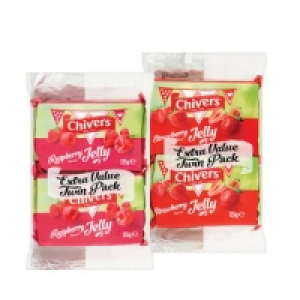 Chivers Strawberry/Raspberry Jelly Twinpack 135g