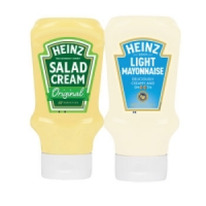 Heinz Top Down Real/Light Mayonnaise/Salad Cream 400g - 425g
