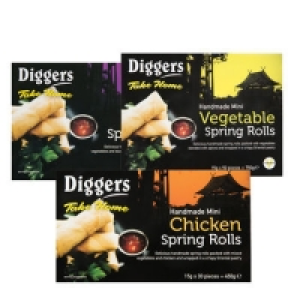 Diggers Mini Duck/Chicken/Vegetable Spring Rolls 375g - 750g