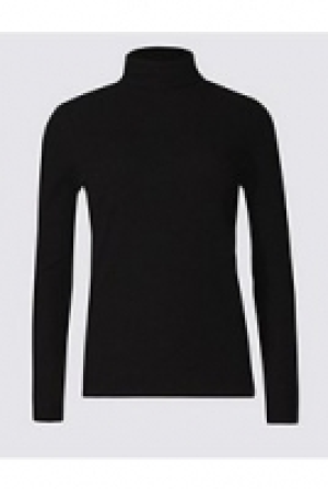 Polo Neck Ribbed Top 26.00 €